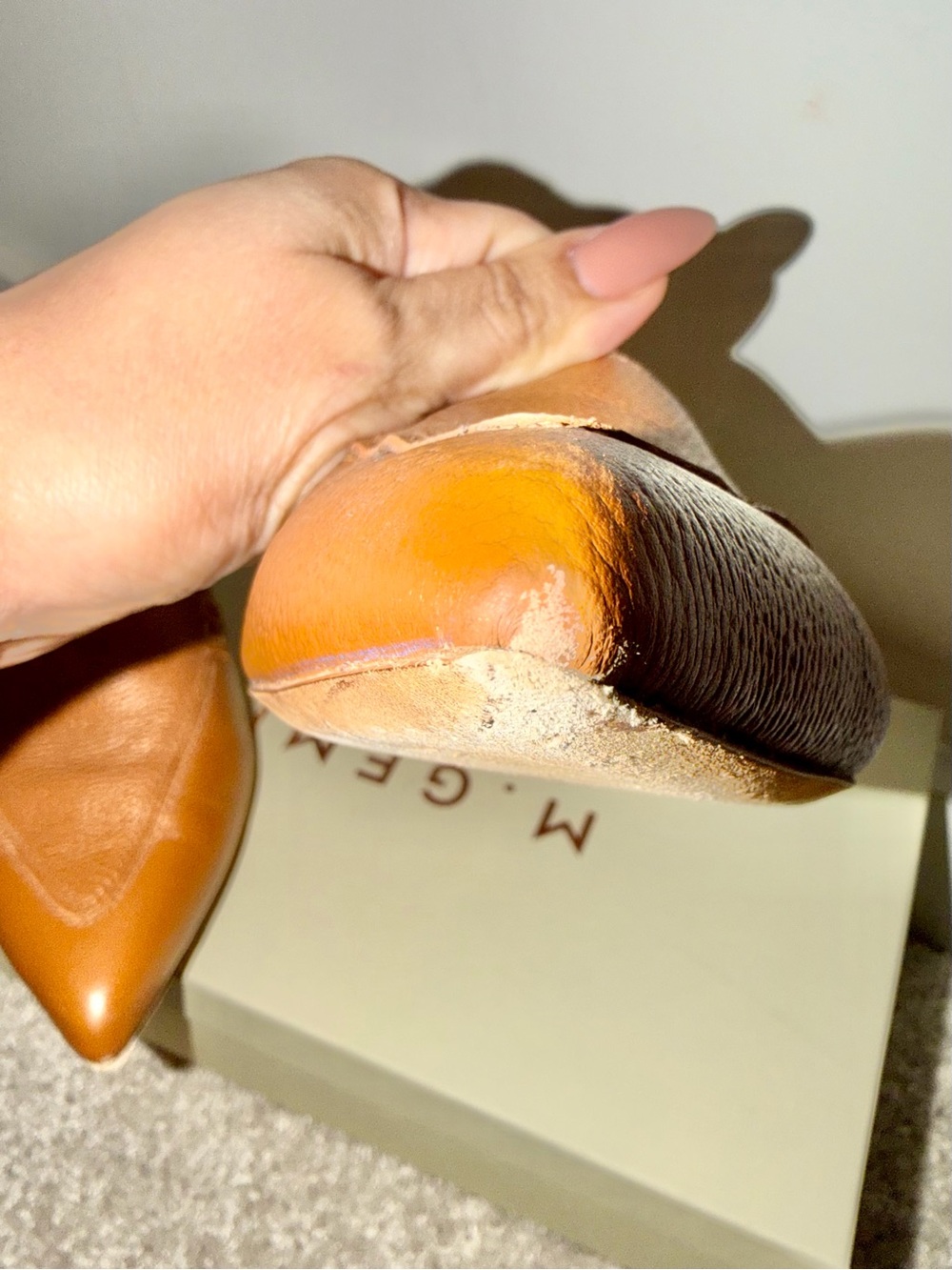 M. GEMI “The Gia” in Tan Tumbled Leather, W10 - Picture 14 of 16